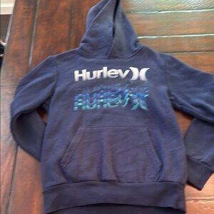 Hurley Navy and Teal Hoodie